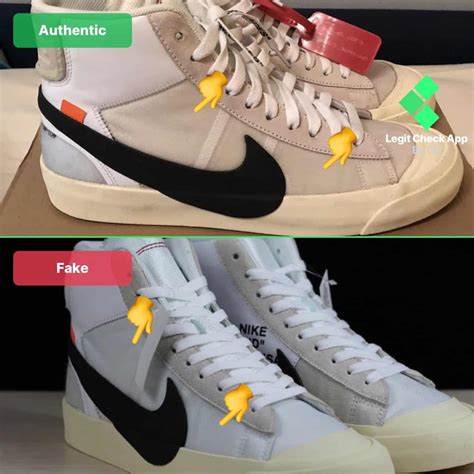 nike off white blazer black real vs fake|nike blazer off white false.